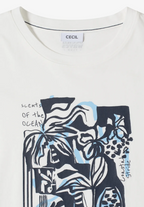 T-shirt med ocean-tryck