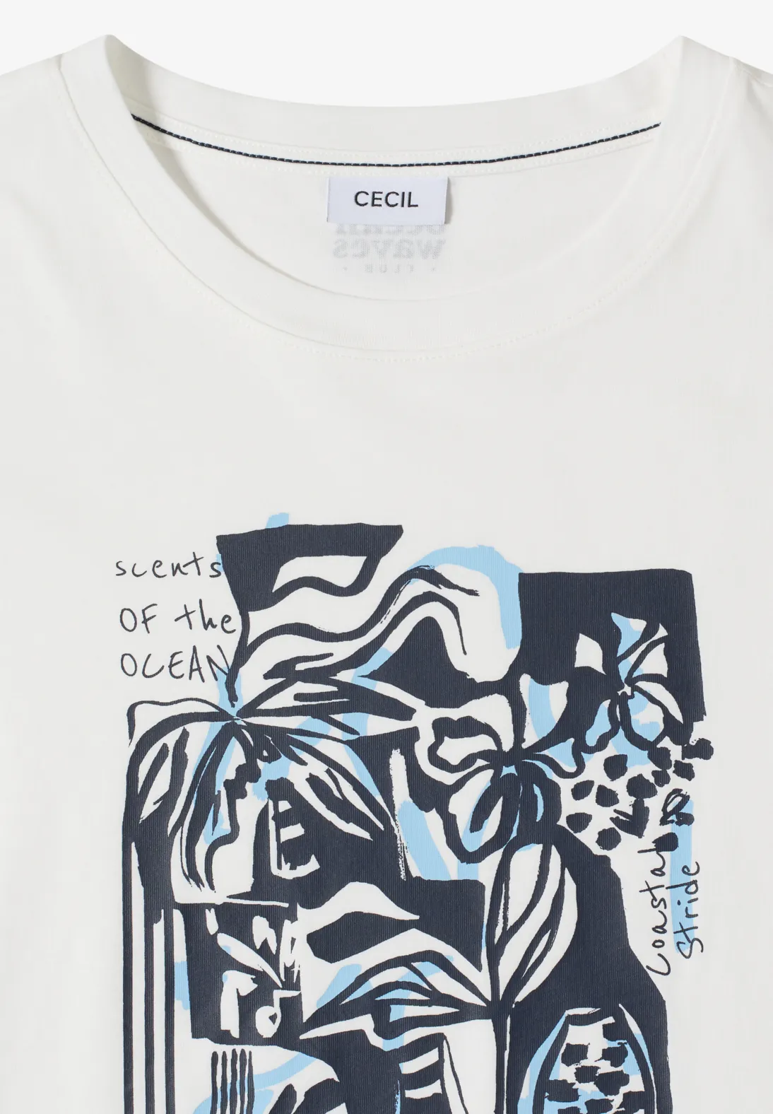 T-shirt med ocean-tryck