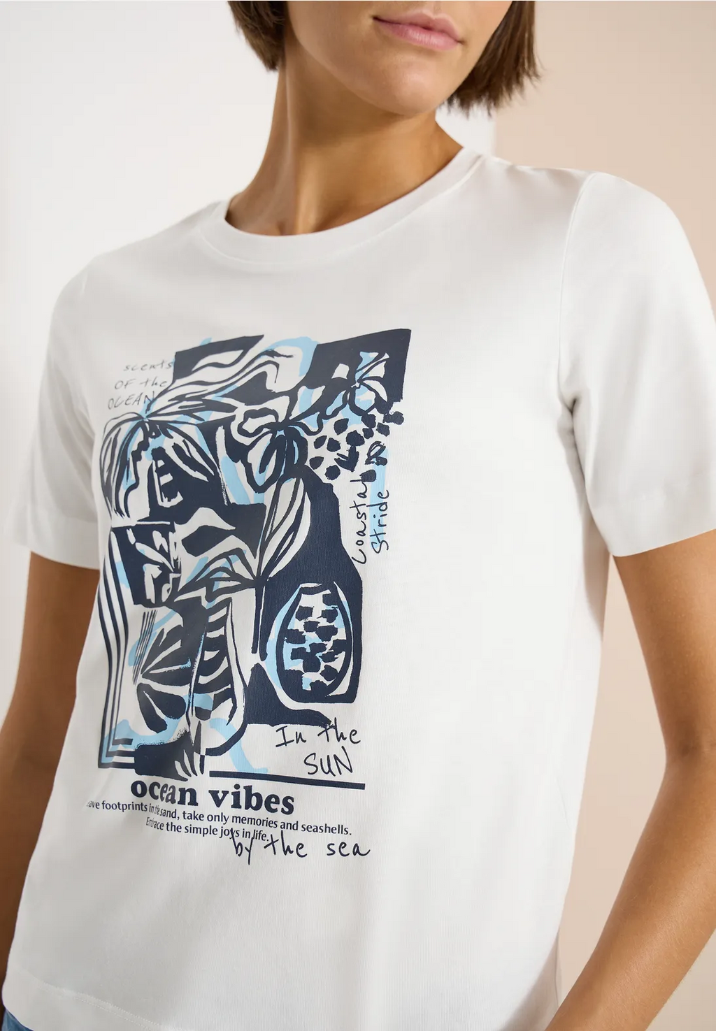 T-shirt med ocean-tryck