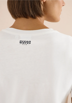 T-shirt med ocean-tryck