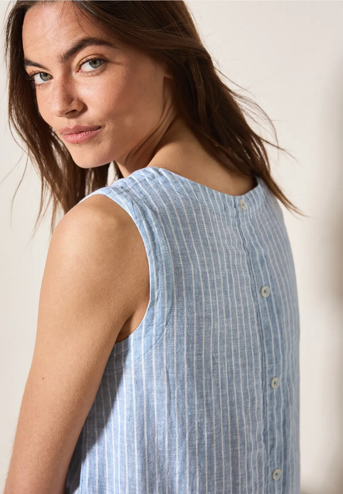 Randig linnetop, Chambray