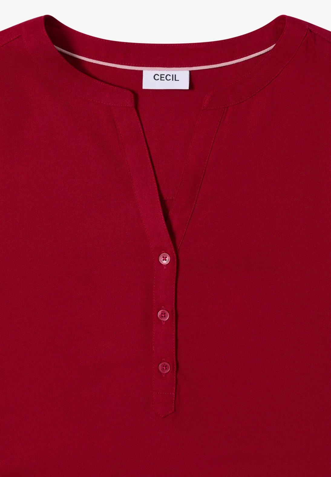 Viskosblus enfärgad, röd