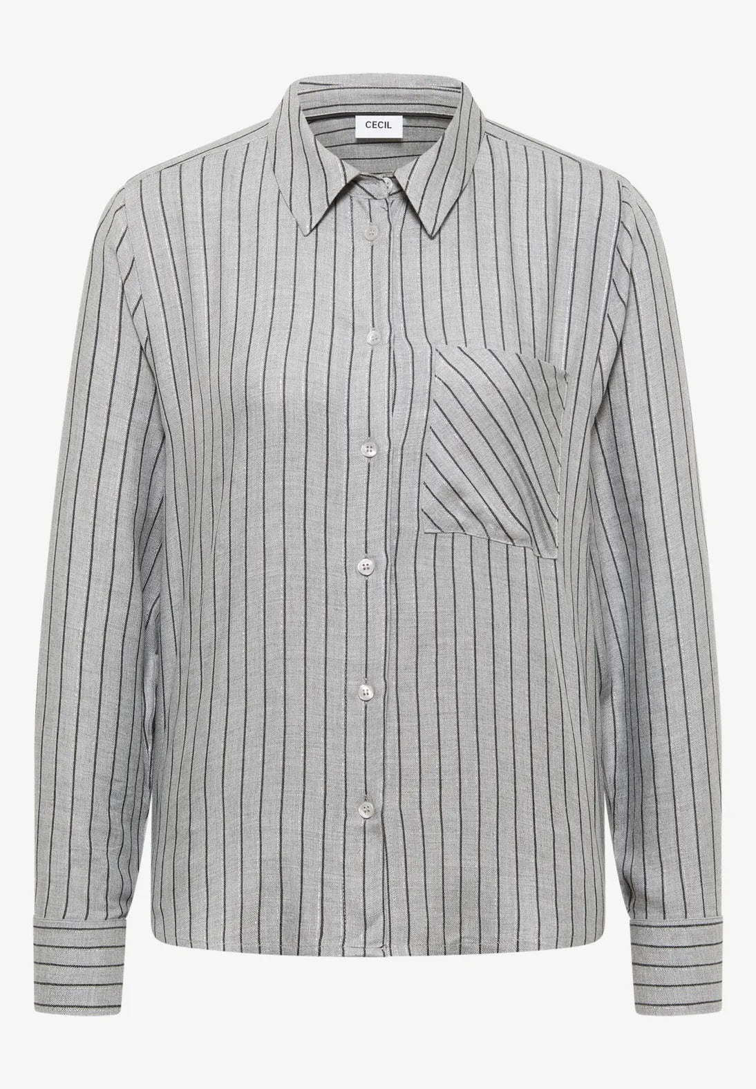 Supermjuk randig flanellskjorta från Cecil