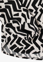 Mönstrad blus i viskos från Cecil