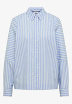 Randig blus i 100% bomull från Cecil