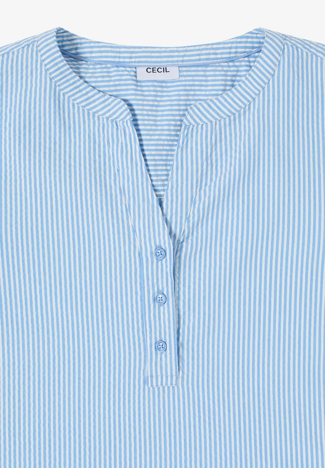 Randig blus med bäckebölja från Cecil