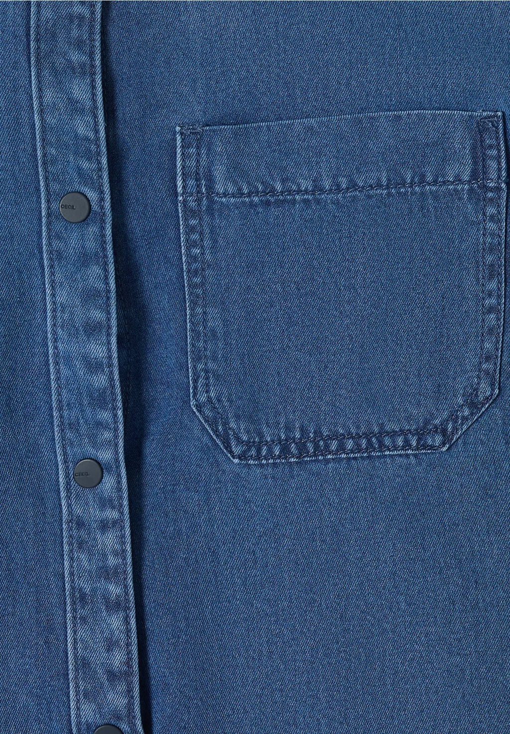 Blus i denim-look från Cecil