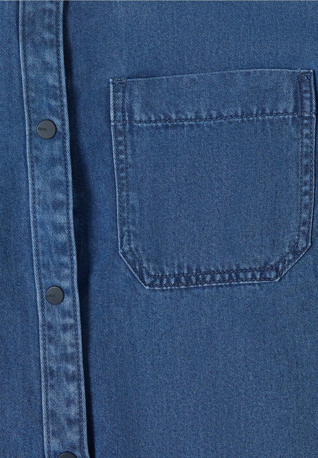 Blus i denim-look från Cecil