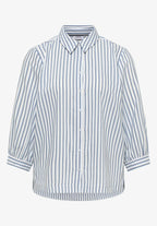 Randig blus i seersuckerkvalité från Cecil