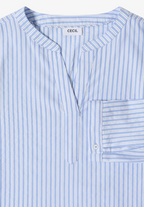 Randig blus i bomullsblandning bomull/modal