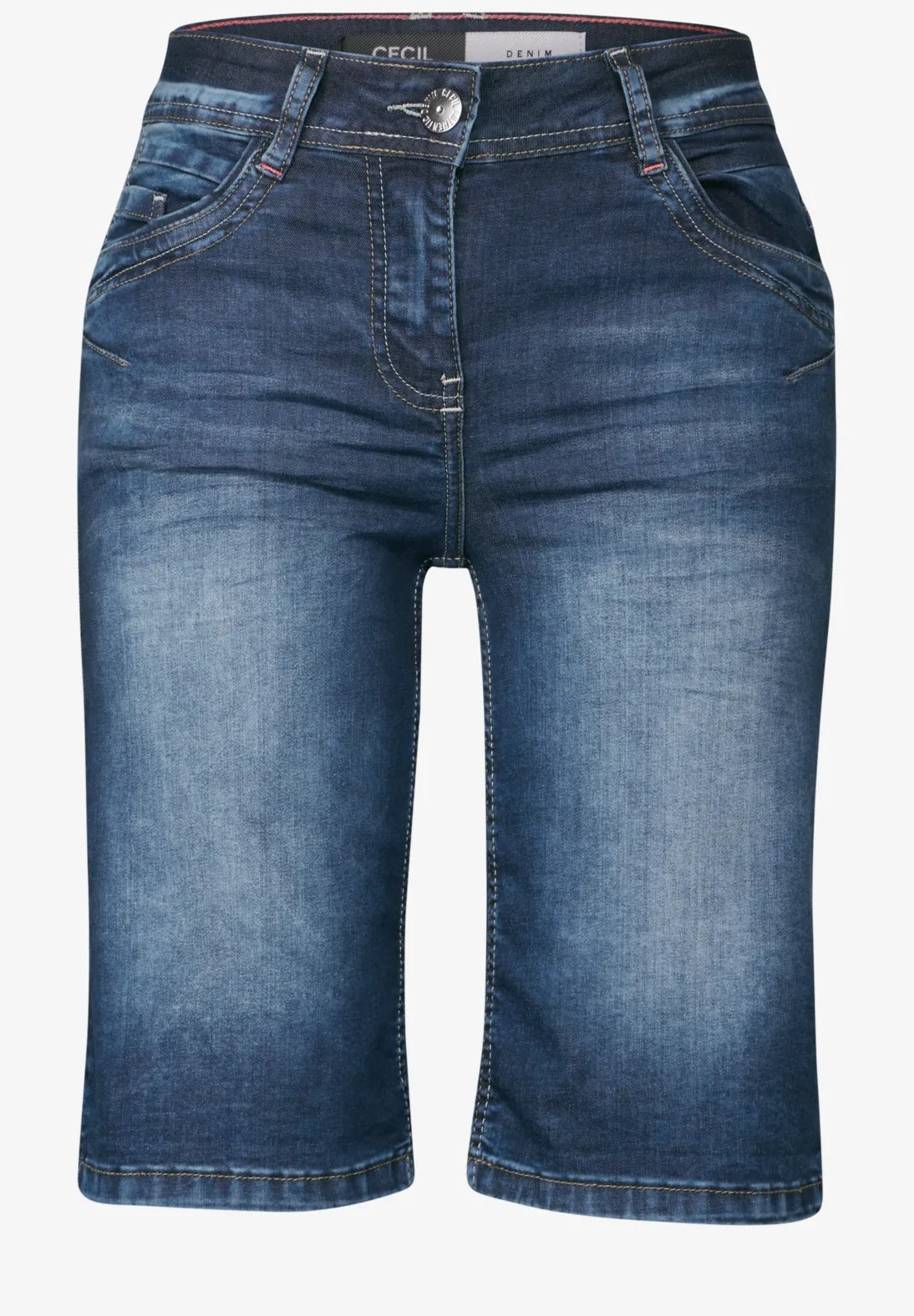 Jeansshorts  casual fit, mid blue
