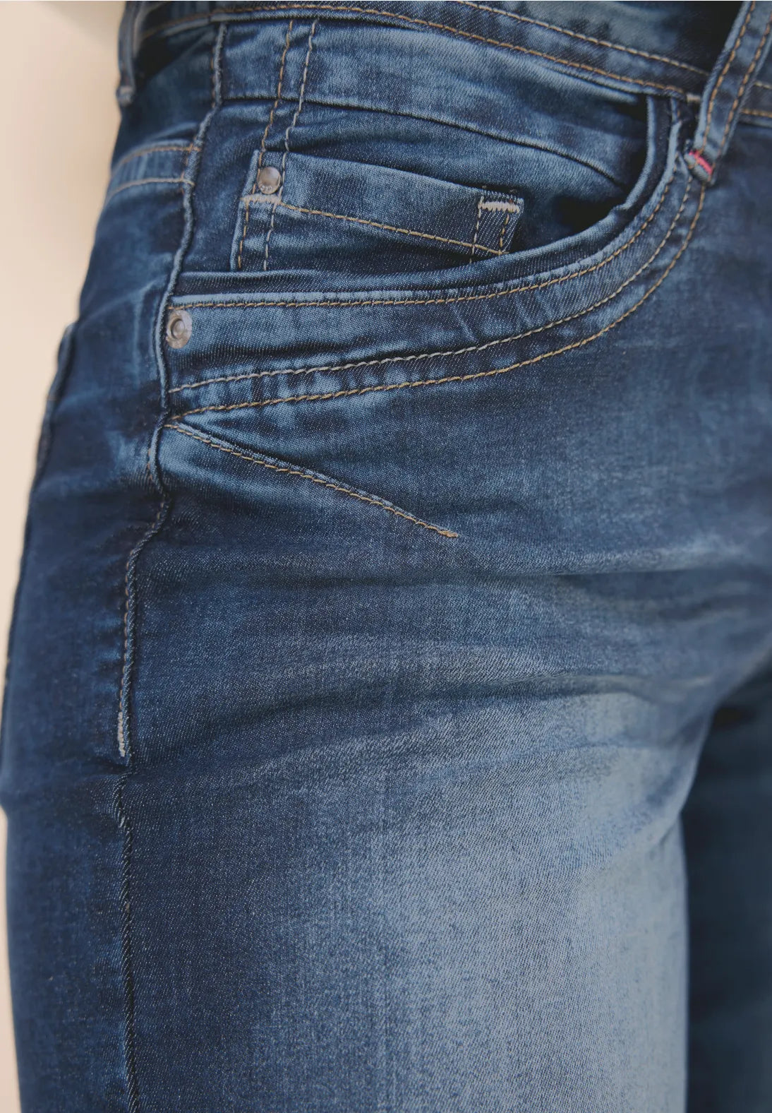 Jeansshorts  casual fit, mid blue