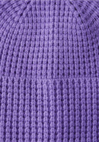 Stickad mössa med struktur, 2 färger