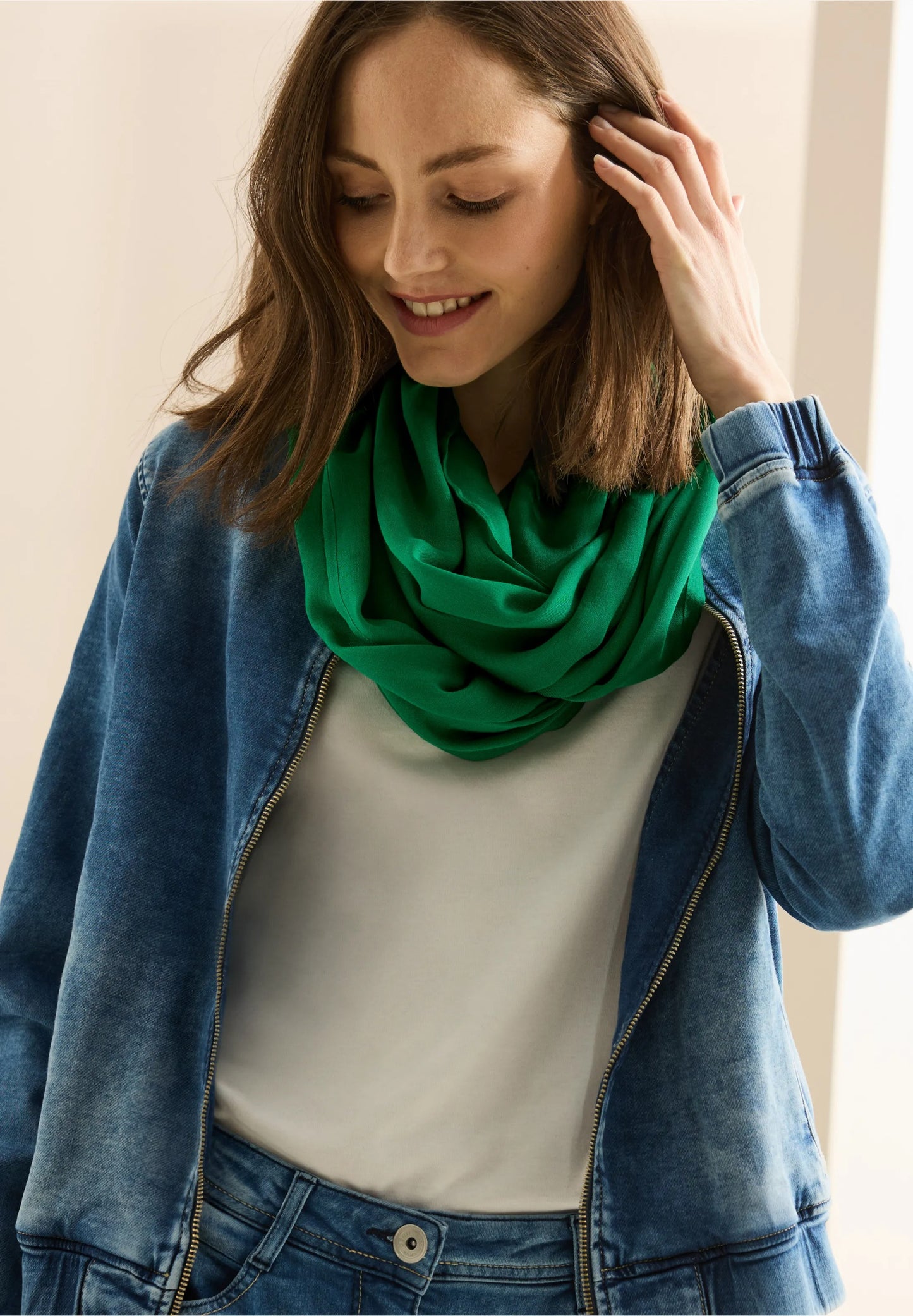 Enfärgad tubscarf , fyra färger