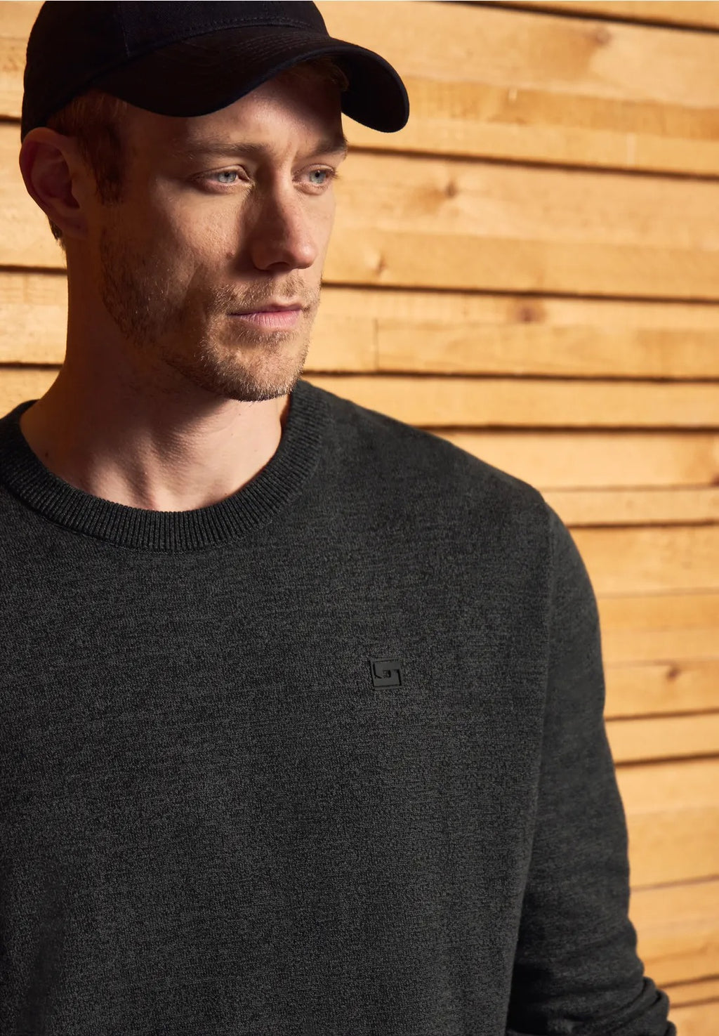 Bomullströja Street One Herr, antracit grå