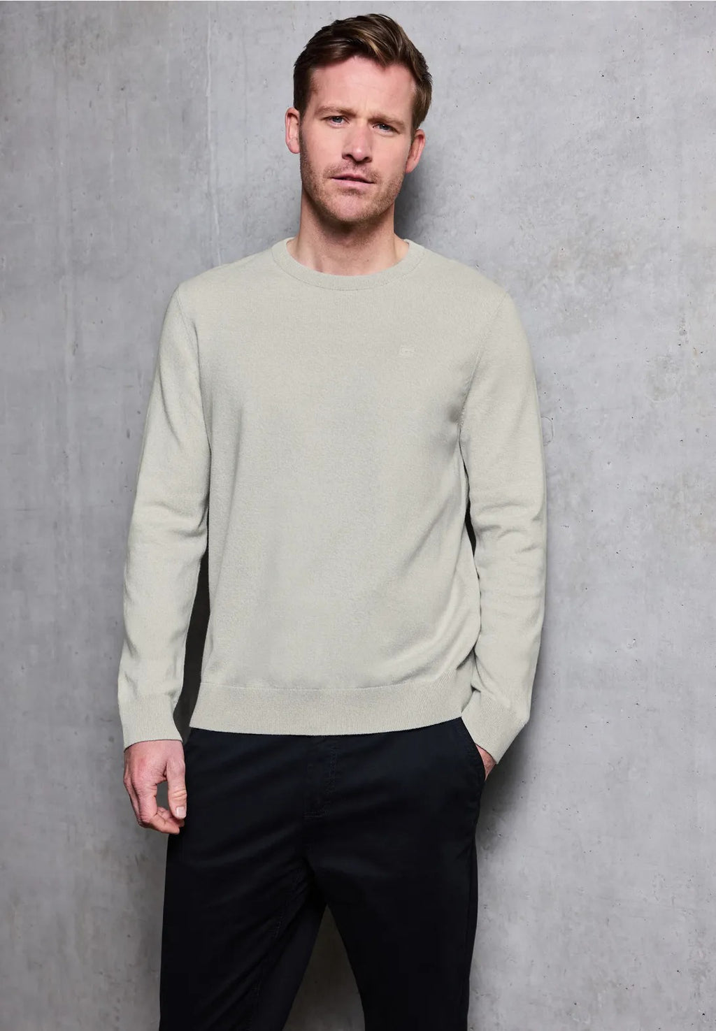 Bomullströja Street One Herr, bright white