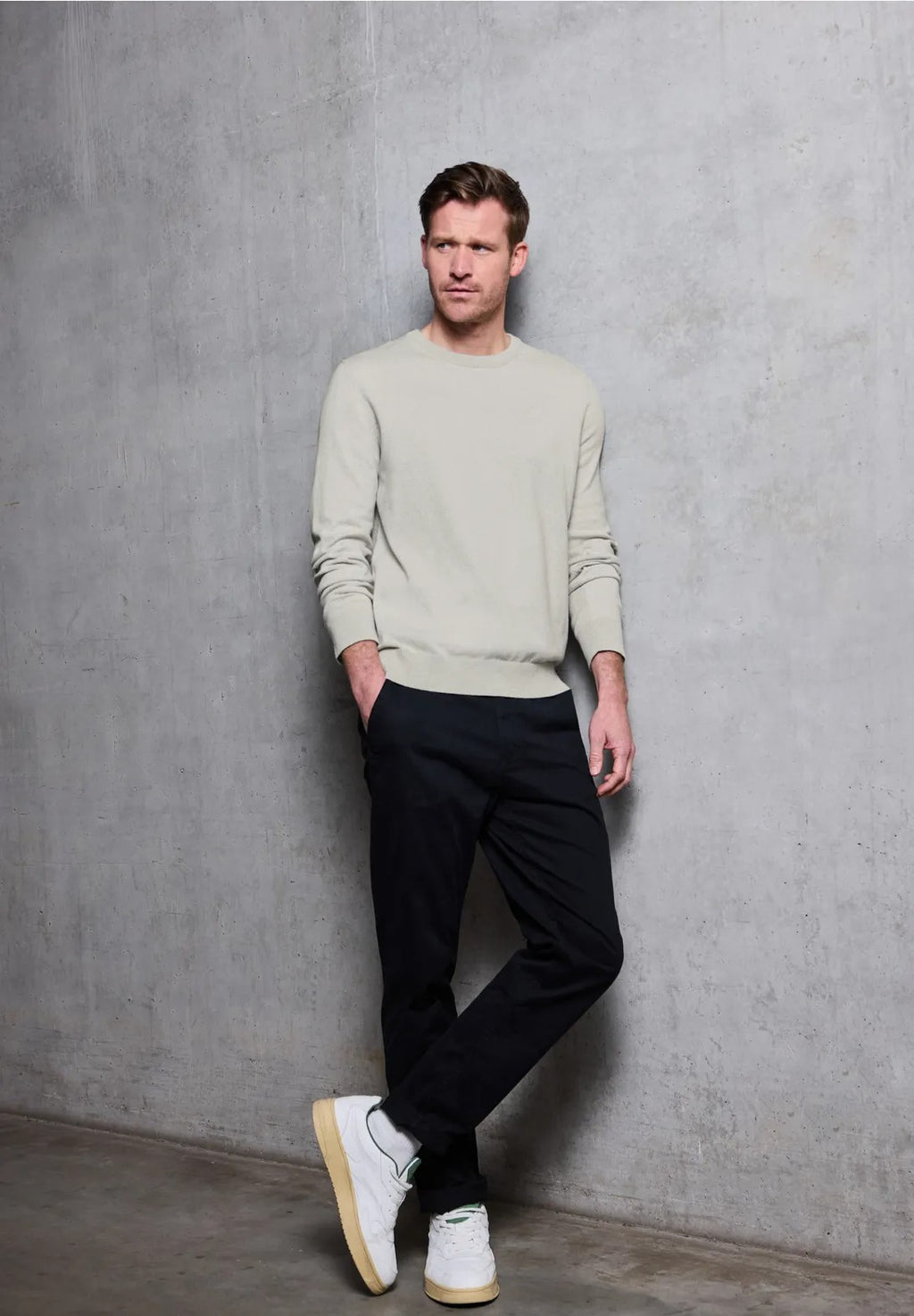 Bomullströja Street One Herr, bright white