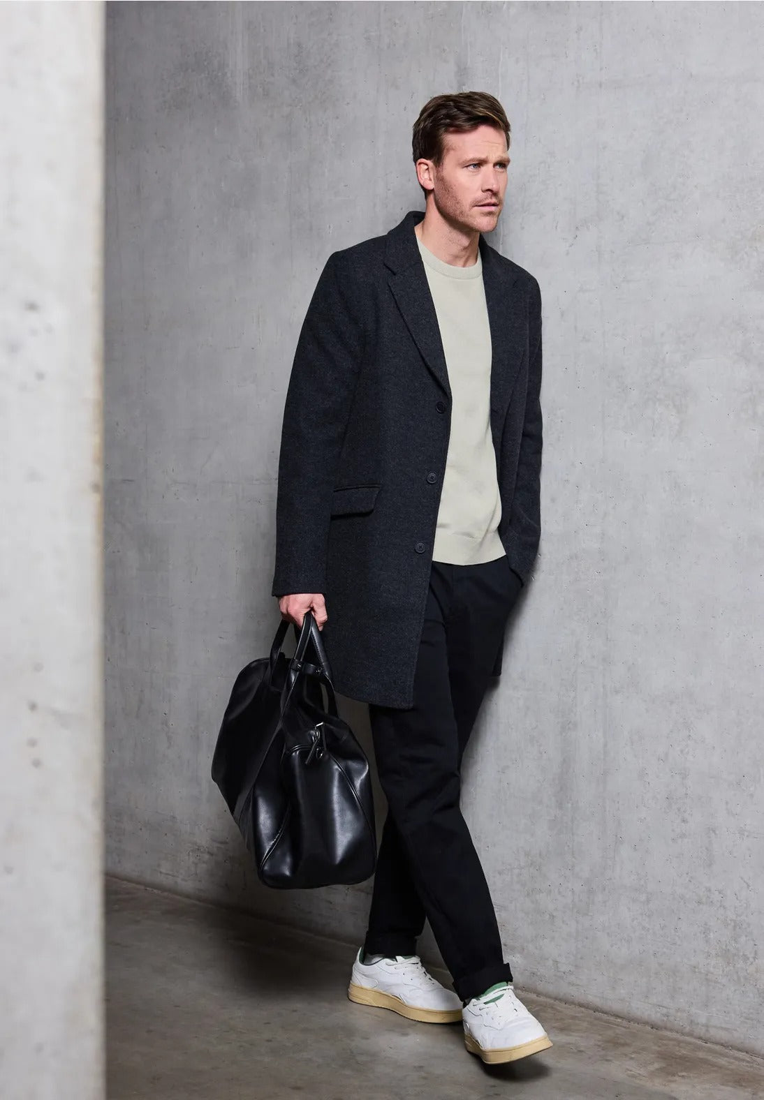 Bomullströja Street One Herr, bright white