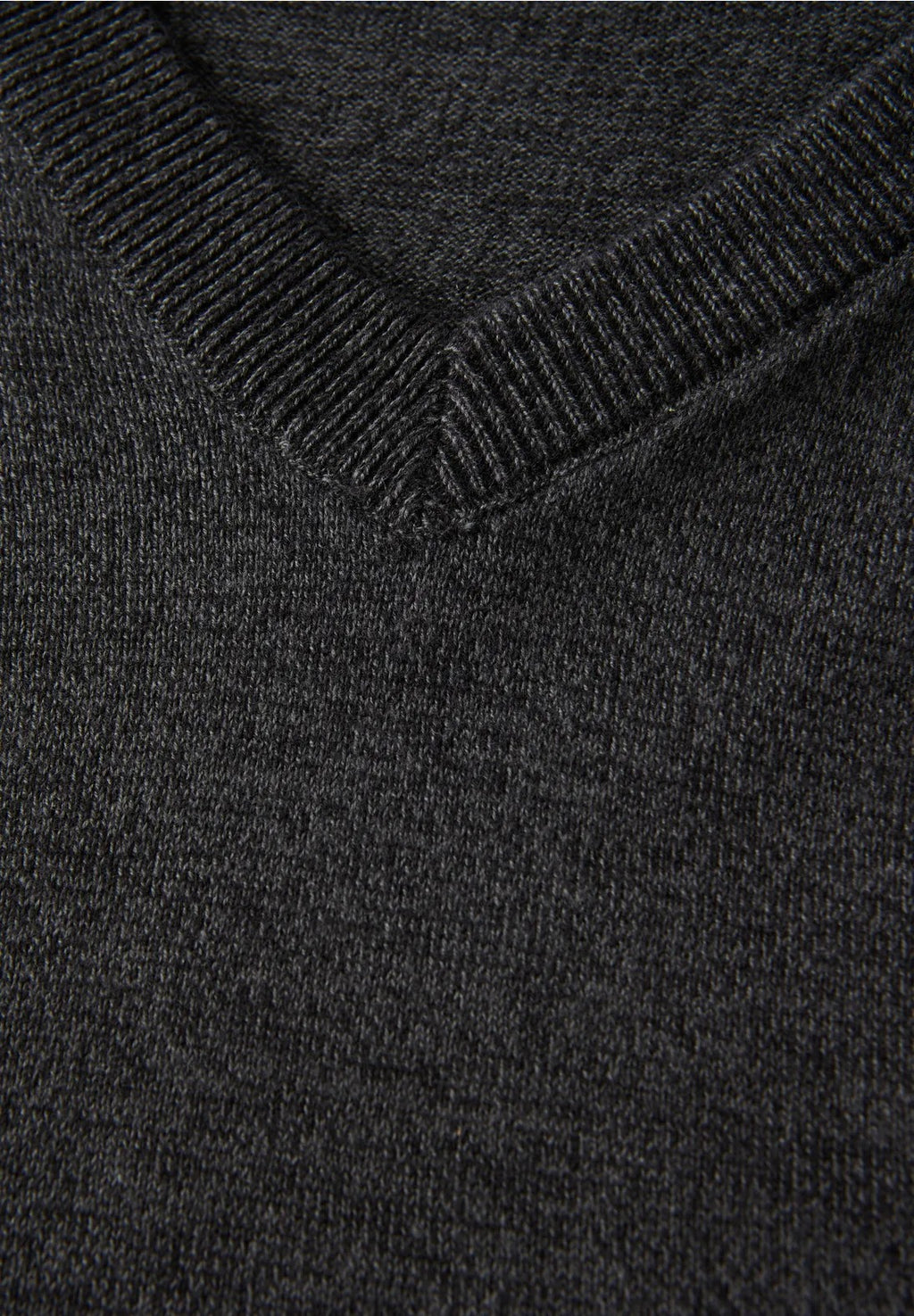 Stickad tröja med v-ringning Street One Herr, antracit grå