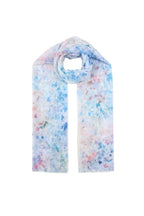 Scarf med blommor från Caramelle, blå