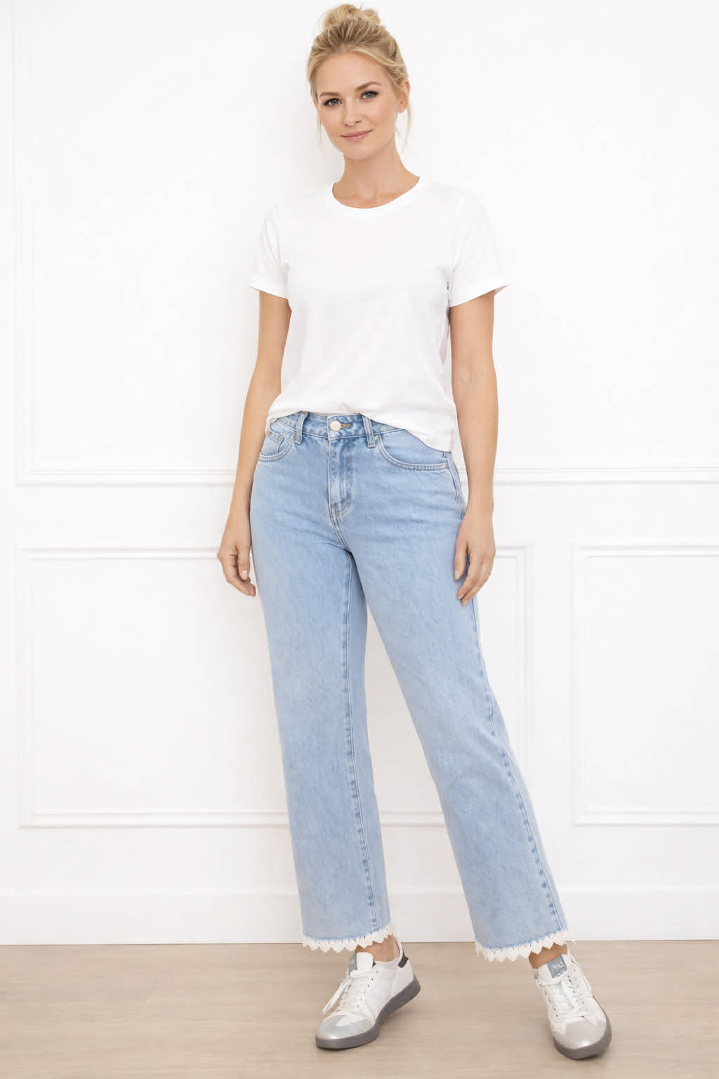 Jeans med spets - Caramelle fashion