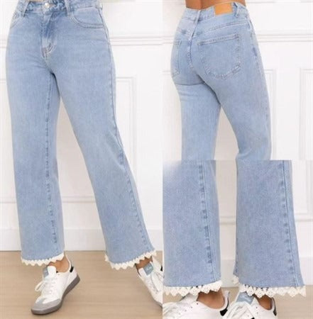 Jeans med spets - Caramelle fashion