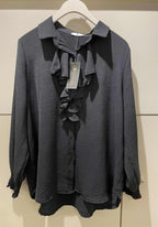 Volangblus, svart från Caramelle