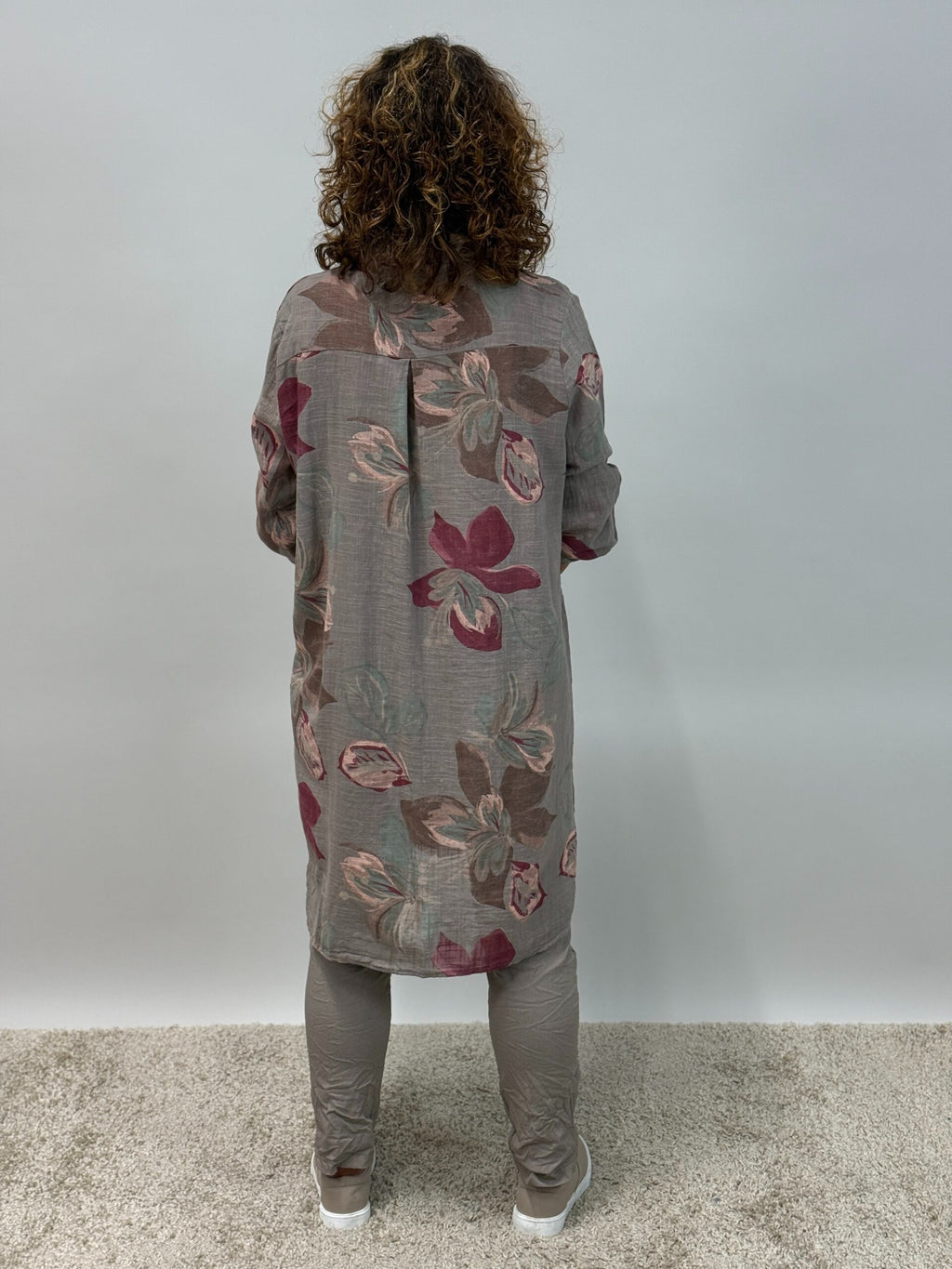 Långskjorta Milou,taupe