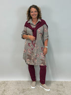 Långskjorta Milou,taupe