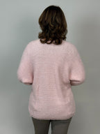 Öppen kofta med 3/4 ärm från Mixbyheart, rosa