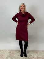 Stickad klänning med polokrage från Mixbyheart