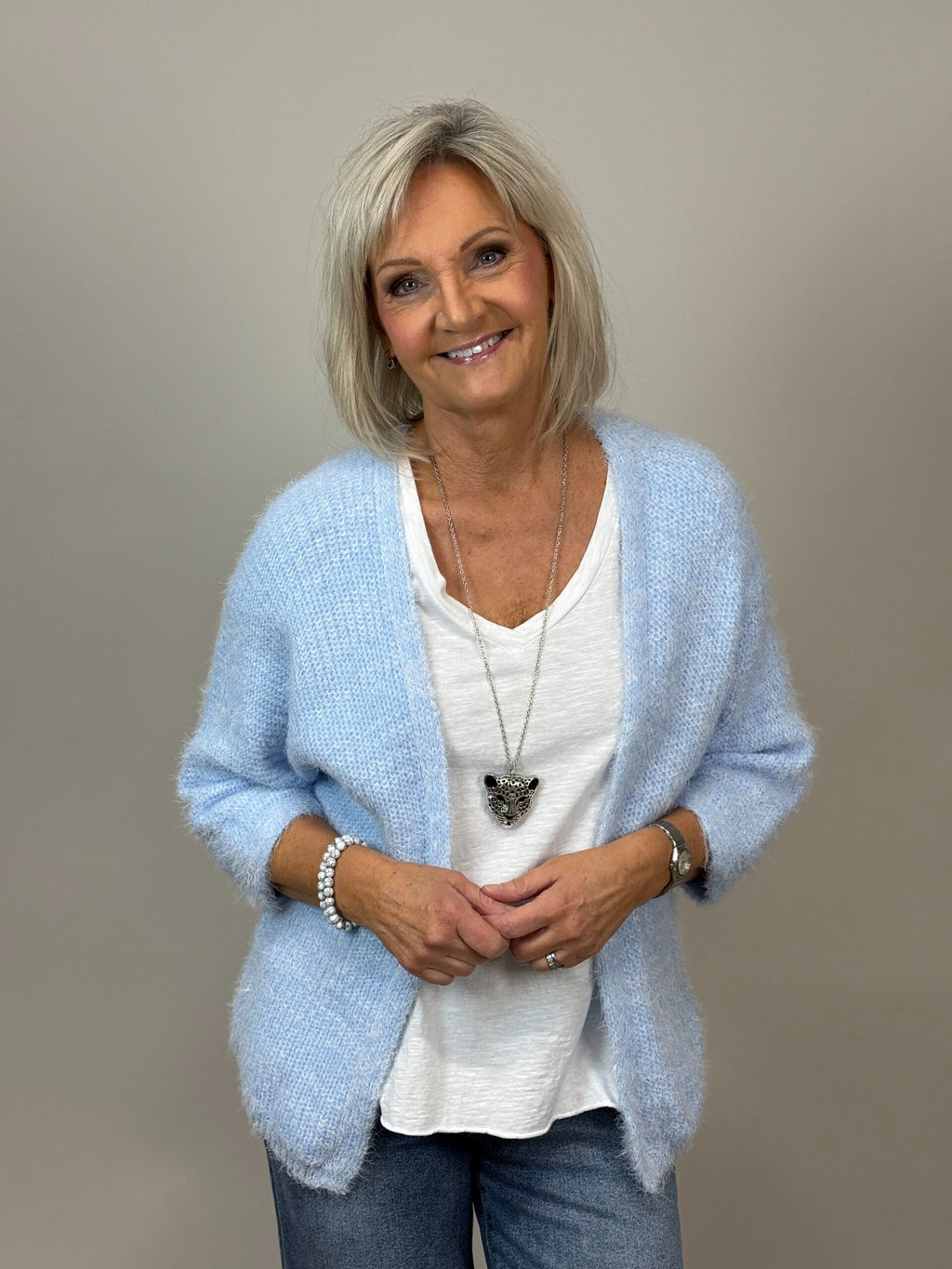 Öppen kofta med 3/4 ärm från Mixbyheart