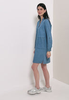 Knälång klänning i denim-look från Cecil