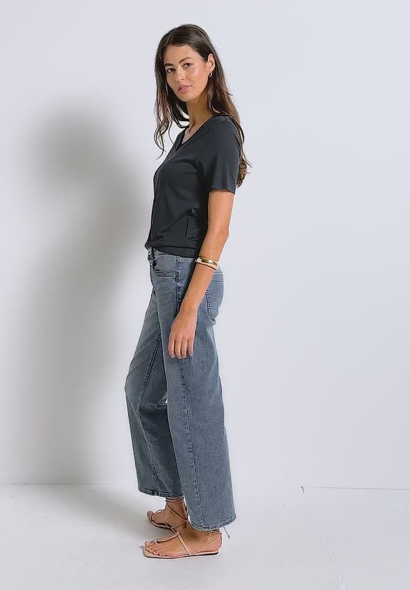 Bastopp med hjärtformad ringning från Street One, blå