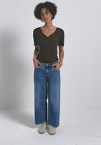 Bastopp med hjärtformad ringning från Street One, brun