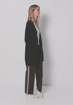 Öppen mysig kofta från Street One, svart