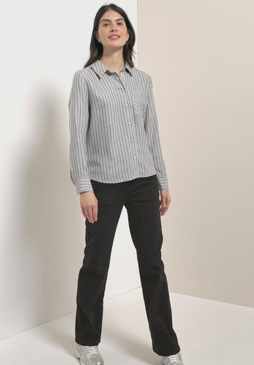 Supermjuk randig flanellskjorta från Cecil