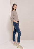 Slim-fit Jeans, modell Toronto hög midja, mellanblå