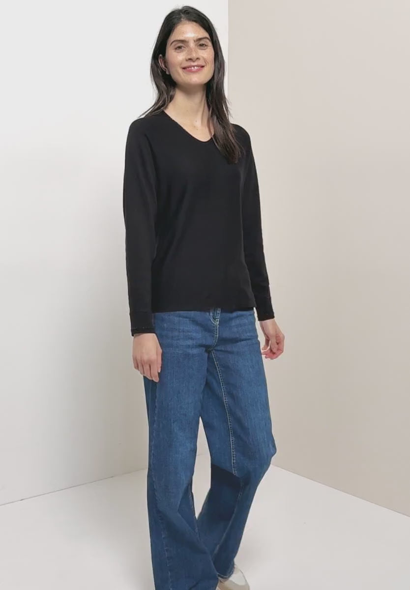 Dolmantröja med glitter