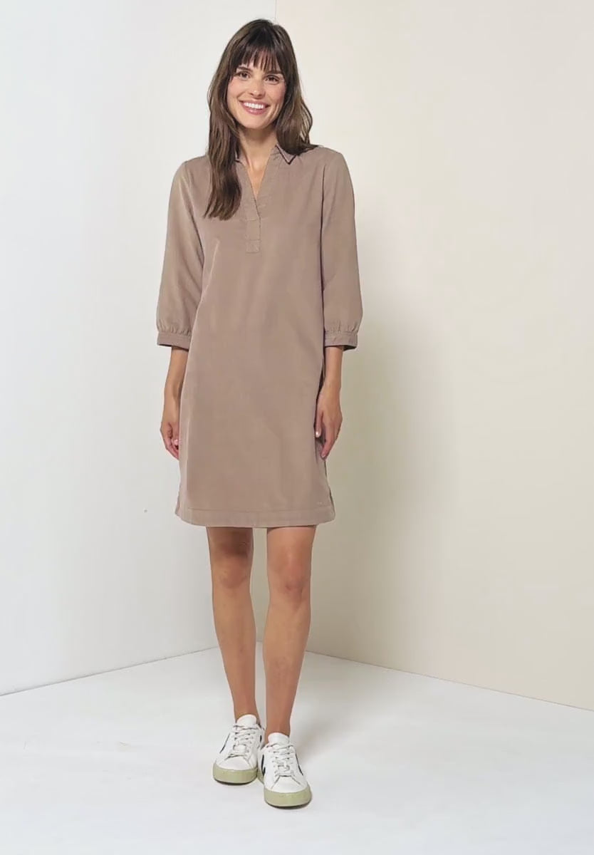 Manchesterklänning, taupe