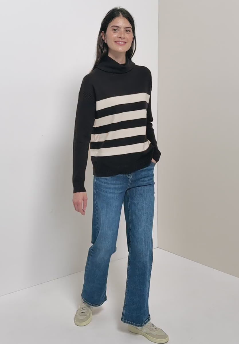 Mjuk polotröja , svart