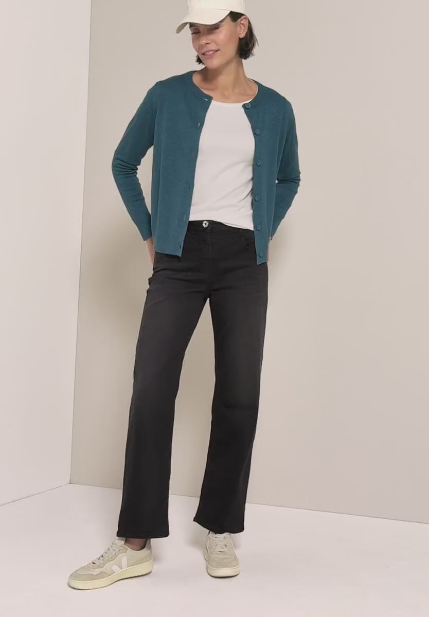 Kofta med knappslå, teal blue