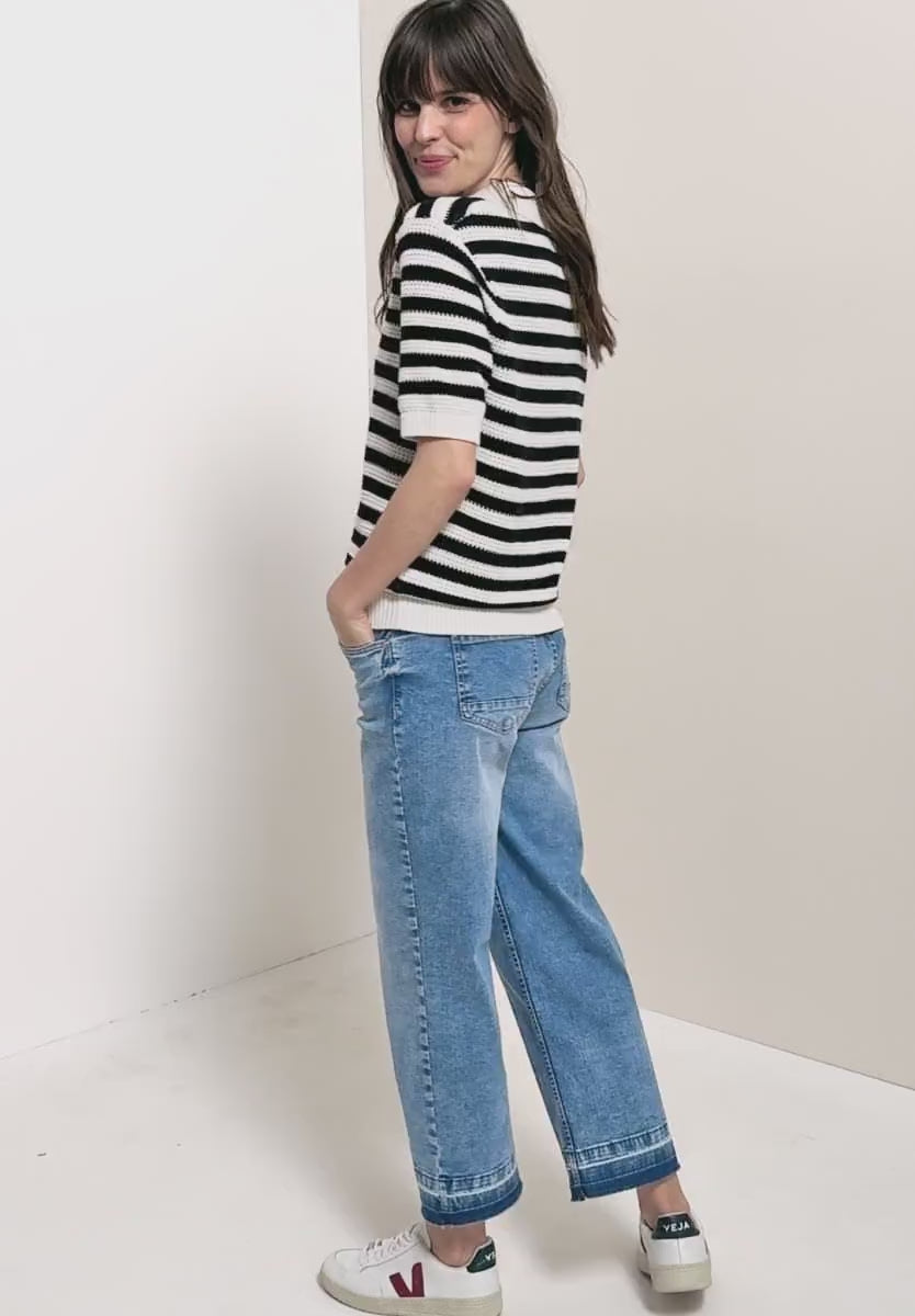 Kortärmad pikétröja i meshkvalité från Cecil