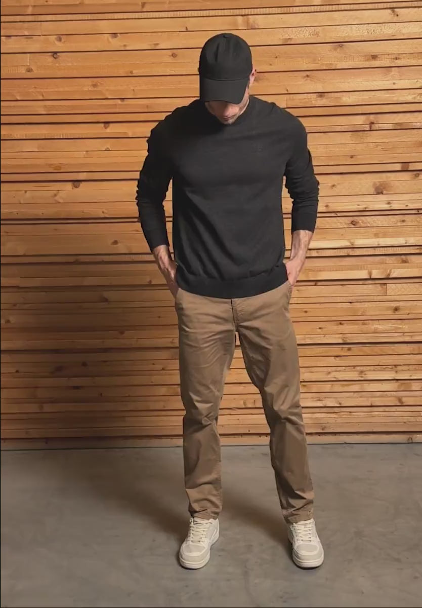 Bomullströja Street One Herr, antracit grå