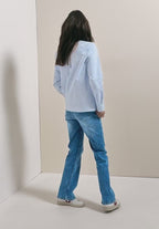 Randig blus i 100% bomull från Cecil