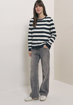 Randig sweatshirt tröja