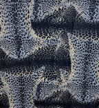 Sjal med leomönster ,blå