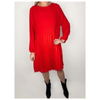 Plisserad klänning från Chica London/caramelle , röd