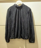 Långärmad blus med lurex från Caramelle